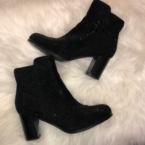 Black studded boots brand new